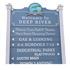 Deep River Welcome Sign